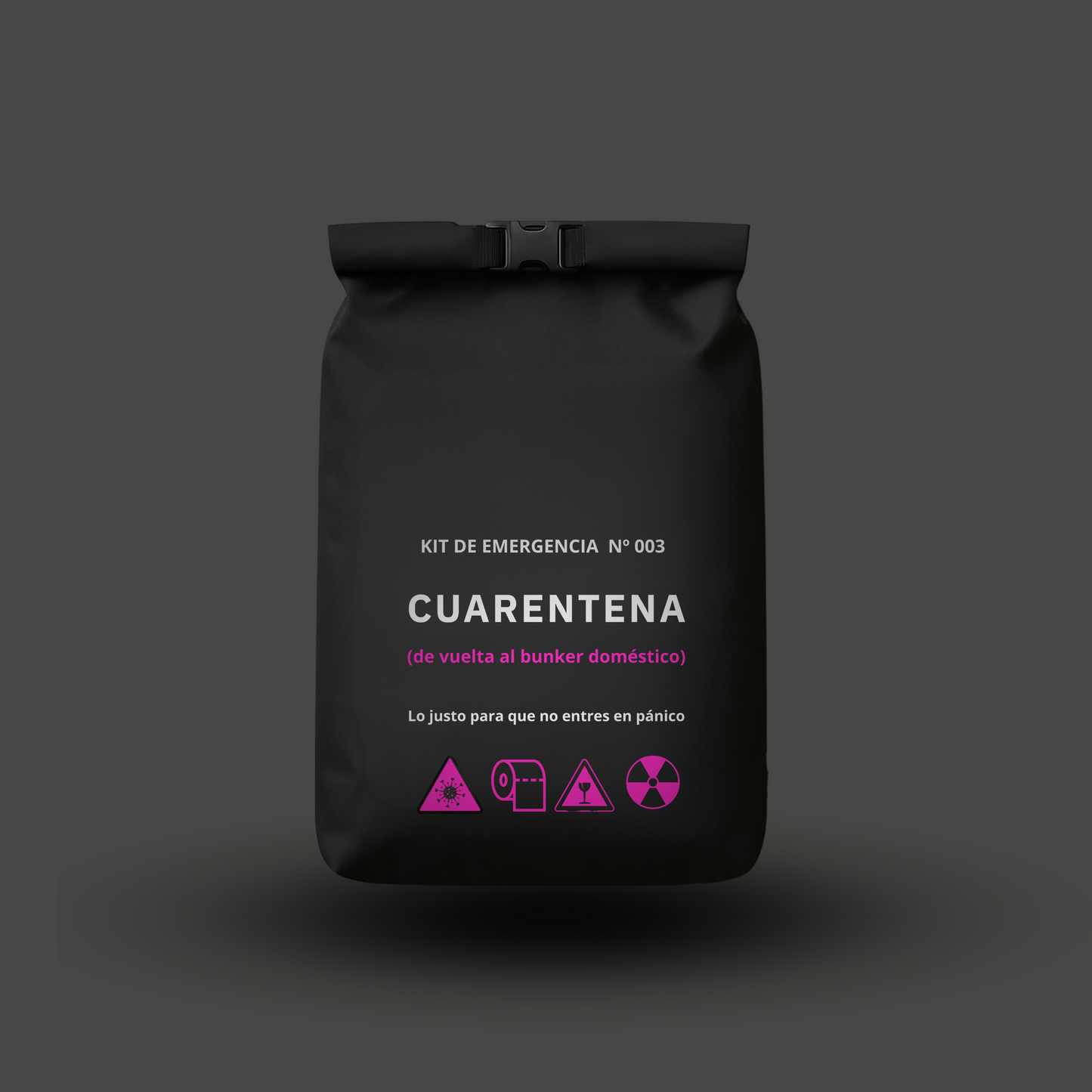 Kit de supervivencia cuarentena, pandemia: mochila